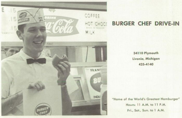 Burger Chef - Linvonia 1964 Plymouth Rd